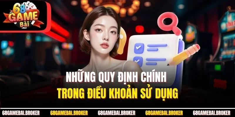 Những quy định chính trong điều khoản sử dụng