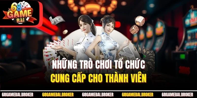 Những trò chơi tổ chức cung cấp cho thành viên 